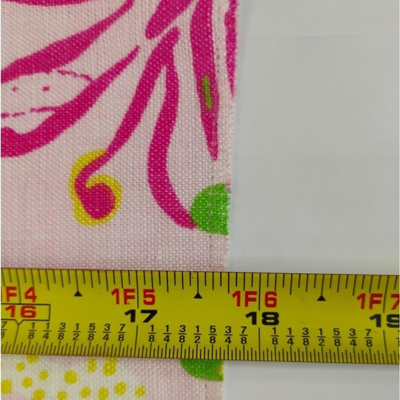 Lilly Pulitzer Bimini Lilly Pink fabric by Lee Jofa Linen Fabric Sample NWT - Picture 7 of 13
